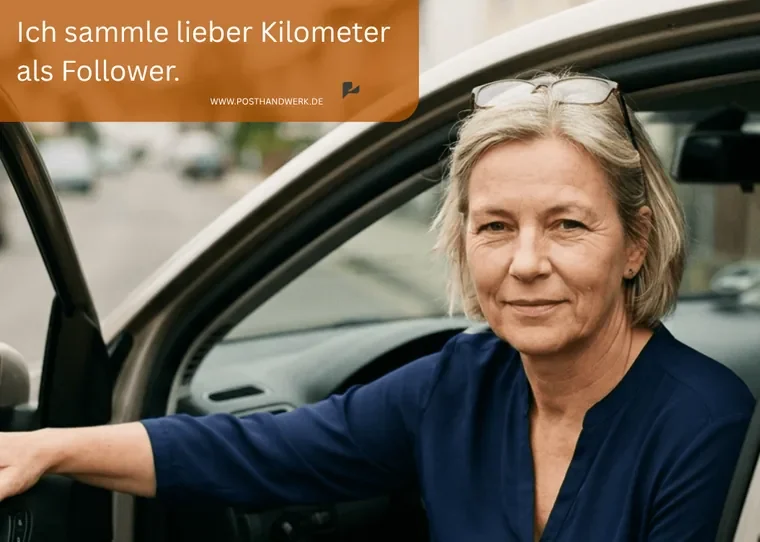 Fahrschul-Marketing der nächsten Generation Modernes Marketing für Fahrschulen: KI-Motiv für professionelle Social Media Auftritte.