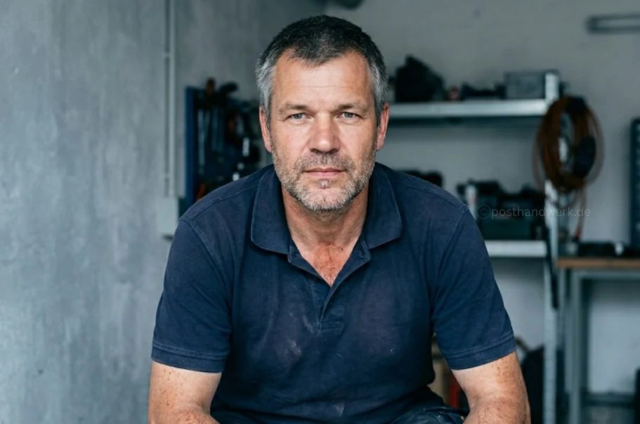 Sympathischer Handwerker, Werkstatt:
Handwerksmeister mit Erfahrung, Social Media Marketing für etablierte Betriebe.