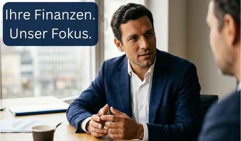 Finanzberater im Gespräch:
Finanzberatung, KI-generierter B2B-Post für Versicherungen und Steuerberater.