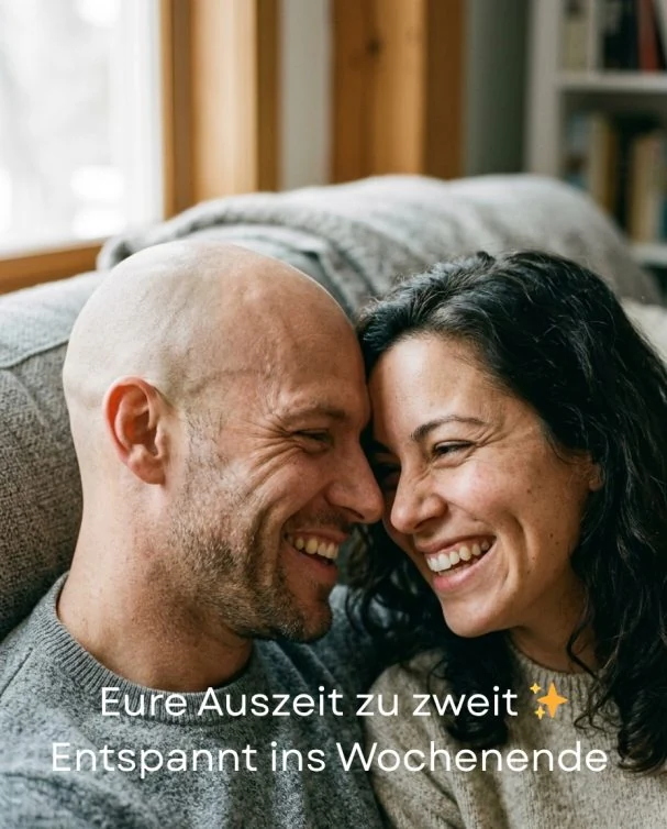 Beispiel-Post Posthandwerk: Hotel und Wellness – KI-Bild für romantische Wochenend-Angebote.