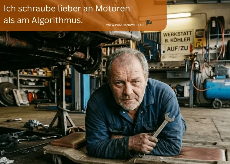 Strategische B2B-Beratung Professionelle B2B-Beratung für das Handwerk: KI-Motiv für Strategie und Erfolg.